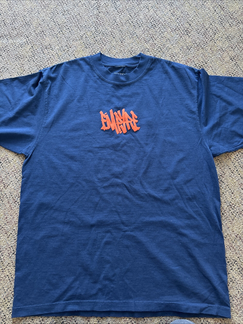 Empyre Logo Men’s Short Sleeve Navy Blue T Shirt Size Large